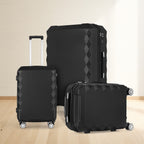 3 Piece Set (20in/24in/28in) Travel Suitcase Hardside Luggage with Spinner Wheel