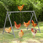 Chicken Perch & Swing Set - Durable Chicken Roosting Bars for Coop Accessories & Activity Play Toys