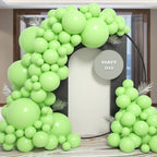 6. 6ft Round Balloon Arch Stand Frame Circle for Wedding Background Decor Black