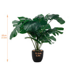 Realistic Artificial Wealth Tree Potted Plant, Faux Money Tree Greenery for Modern Office & Housewarming Gift