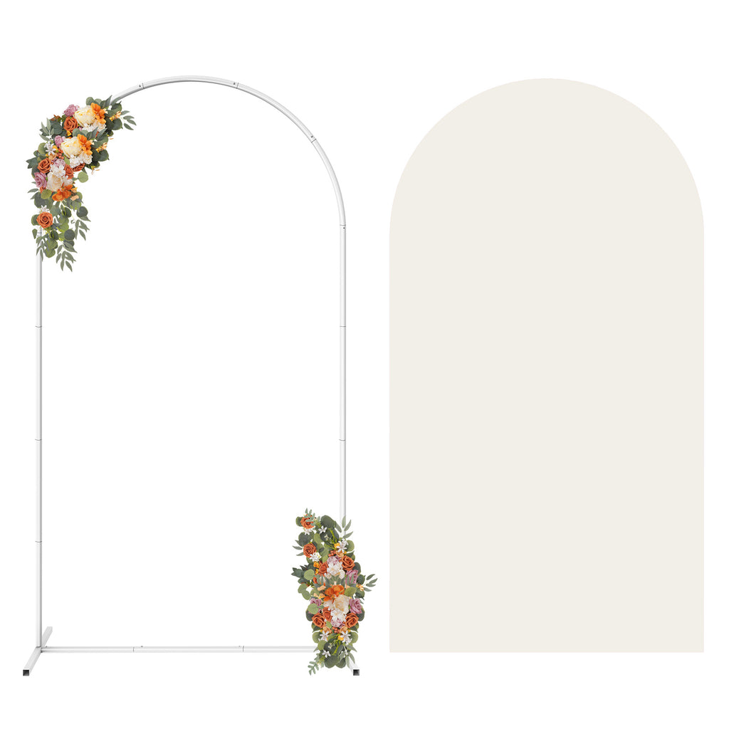 7. 3FT Wedding Balloon Arch Stand w/Spandex Arch Cover for Wedding Birthday Party
