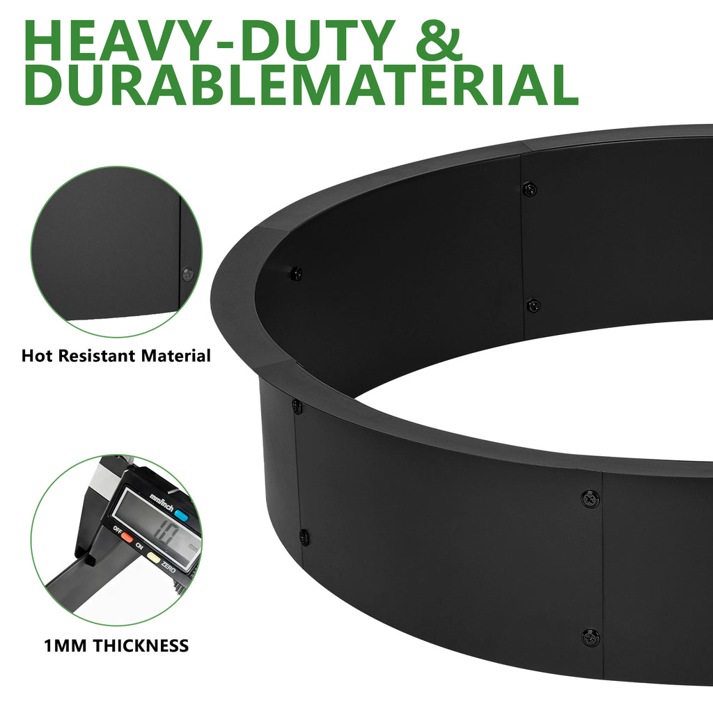 36-Inch Round Smokeless Fire Pit Ring Insert