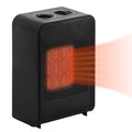 750W/1500W Portable Ceramic Indoor Space Heater with Adjustable Thermostat, Tip-Over & Overheat Protection, Personal Desktop Radiator for Home and Office