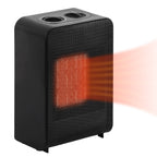 750W/1500W Portable Ceramic Indoor Space Heater with Adjustable Thermostat, Tip-Over & Overheat Protection, Personal Desktop Radiator for Home and Office