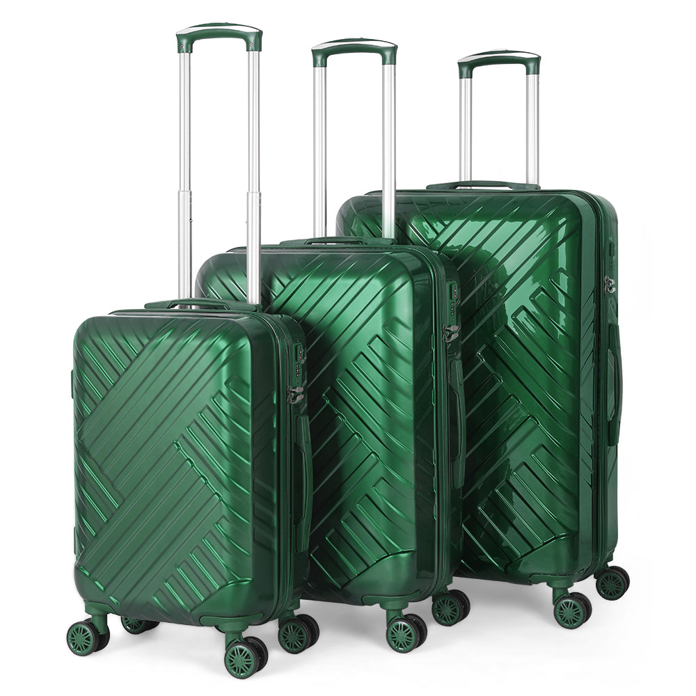 Luggage Hard shell Suitcase 3 Piece Set with TSA Lock Spinner Wheels 20/24/28in