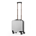 18 inch Underseat Carry-On Rolling Travel Luggage Bag w/ Wheels, Hard Shell Suitcase