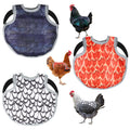 Waterproof Oxford Chicken Saddle Aprons 3 Colors Set, Adjustable Hen Wing Protector Jacket, Reusable Poultry Back Guard to Avoid Feather Damage, for Backyard Chicken Coop Hens Roosters