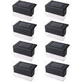 8/4 pcs Outdoor LED Solar Deck Lights, Step Lights, For Outdoor Stairs, Fence, Yard, Patio And Pathway, Waterproof Solar Deck Lights Outdoor, Solar Step Lights Waterproof Solar Light, For Outdoor Stairs