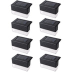 8/4 pcs Outdoor LED Solar Deck Lights, Step Lights, For Outdoor Stairs, Fence, Yard, Patio And Pathway, Waterproof Solar Deck Lights Outdoor, Solar Step Lights Waterproof Solar Light, For Outdoor Stairs