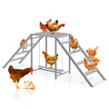 Wooden Chicken Roosting Bars & Perches with Swing - Coop Ladder & Activity Toy for Poultry
