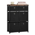 9-Drawer Fabric Storage Chest in Grey, Multi-Functional Cube Organizer and Bedroom Dresser