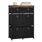 9-Drawer Fabric Storage Chest in Grey, Multi-Functional Cube Organizer and Bedroom Dresser