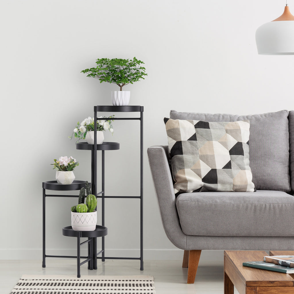 Multi-Tier Metal Plant Stand Set (3-Layer & 4-Layer)