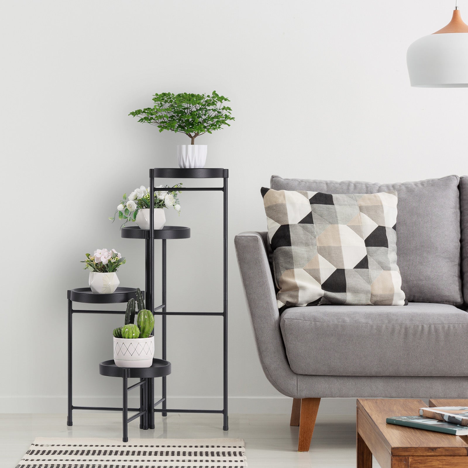 Multi-Tier Metal Plant Stand Set (3-Layer & 4-Layer)