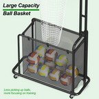 Volleyball Setter Training Net with Wheels, Adjustable Angle & Height Practice Equipment