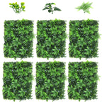 6-Pack Artificial Grass Wall Panels - Boxwood Hedge Backdrop for Interior & Exterior Decoration