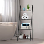 4-Tier Metal Ladder Plant Stand - Decorative Indoor/Outdoor Flower Holder & Display Shelf for Succulents