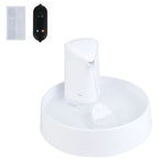 1.5L Cat Fountain LED Pet Water Fountain Ultra Quiet Automatic Pet Water Dispenser with Adjustable Water Flow and Activated Carbon Filter for Dogs, Cats, Birds and Small Animals  White