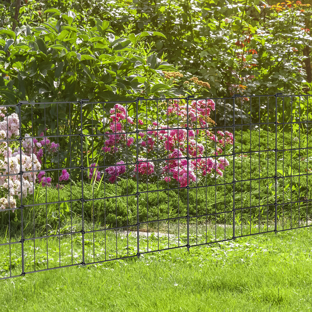 10 Pack Metal Decorative Garden Fencing, High-Grade Wire Border for Flower Beds & Landscaping