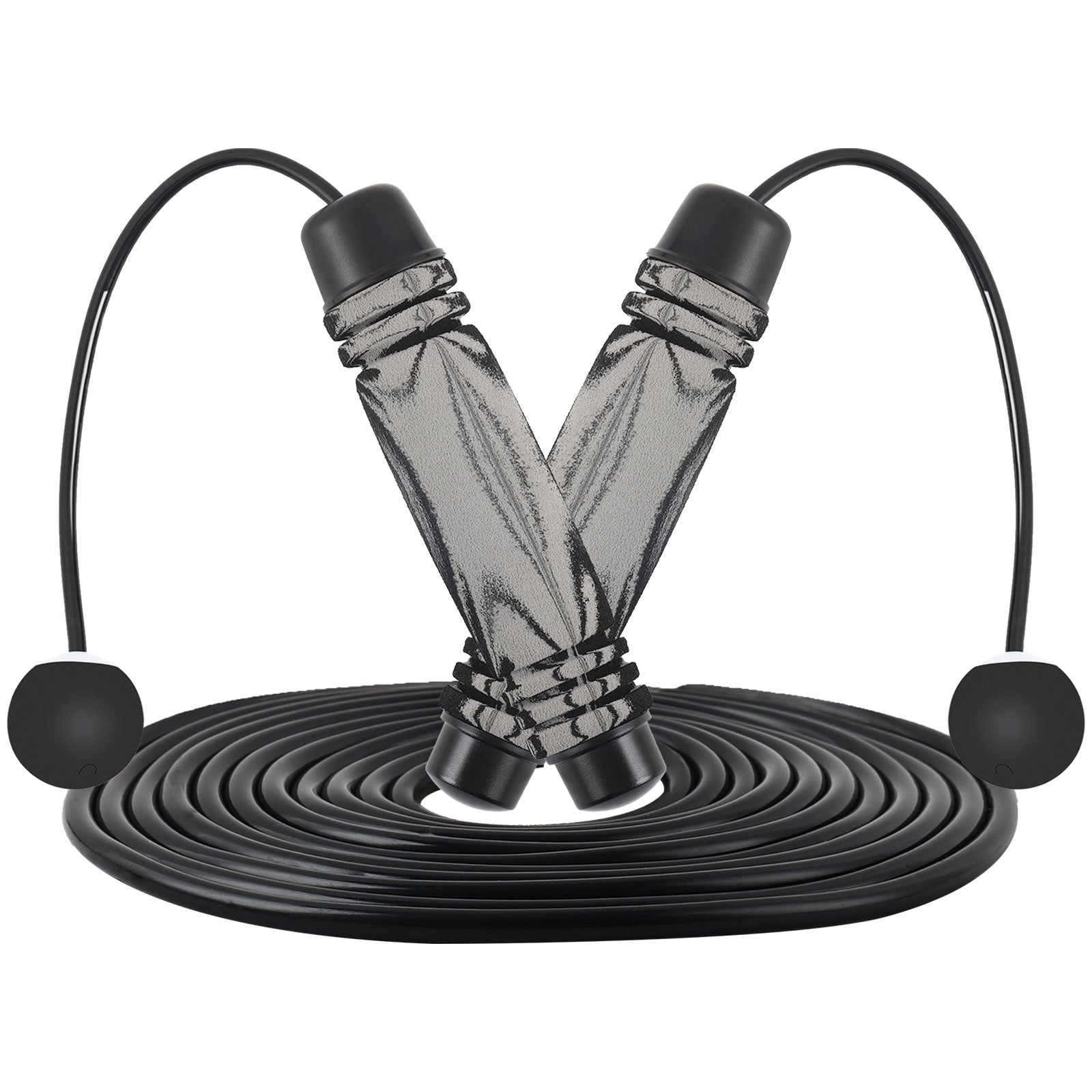 Ropeless Training Jump Rope with Weighted Handles for Fitness and Exercise