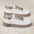 Beige Size 8 Men's Protective Lifestyle Trainers - Water Resistant, Slip-Resistant, and Puncture-Safe Breathable Work and Walking Footwear
