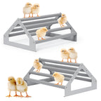 Set of 2 Poultry Roosting Bars for Brooder and Coop, Large Chicken Jungle Gym and Perch Stand for Baby Chicks, Easy to Clean Training Toys for Indoor and Outdoor Use