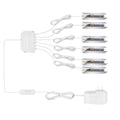 6PCS Warm White LED Wine Cabinet Shelf Lights, Plug In Under Counter LED Light Bars with Switch for Display Shelf Kitchen Bar Showcase