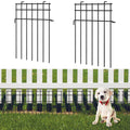 10Panels Rustproof Metal Anti Doggie Garden Border Animal Barrier Fence for Yard