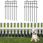 10Panels Rustproof Metal Anti Doggie Garden Border Animal Barrier Fence for Yard