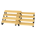 Heavy-Duty Bamboo Step Shelf Organizer | Expandable 3-to-4 Tier Spice Rack for Pantry & Countertop