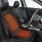 Car Seat Cushion Comfortable Seat Cover for Cars Trucks SUV Van, Winter Seat Cushion for Driver or Passenger Black 1 Pack
