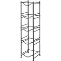 5-Tier Heavy Duty Black Metal Water Jug Storage Rack for 5-Gallon Bottles