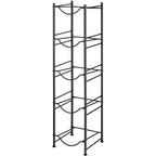 5-Tier Heavy Duty Black Metal Water Jug Storage Rack for 5-Gallon Bottles