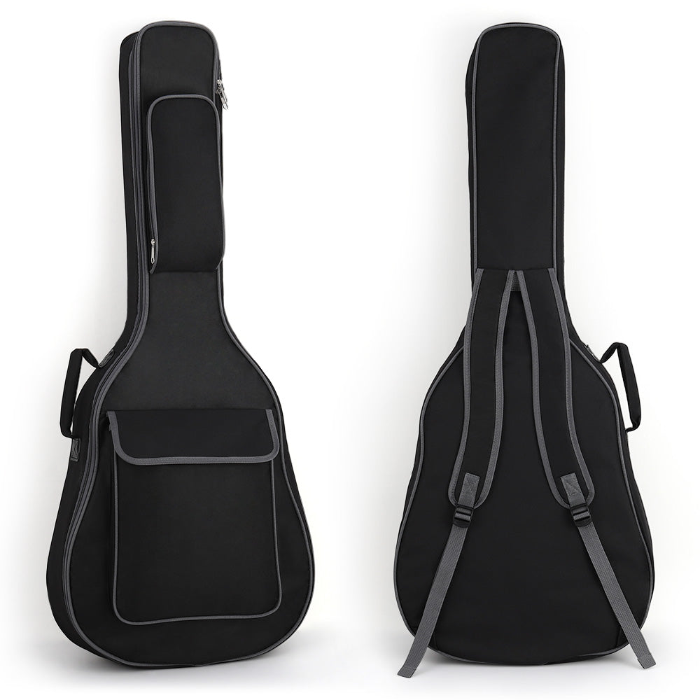 Guitar Case Bag for 40/41-inch Guitar - Coffee Color, 600D Oxford Fabric with Neck Strap, Adjustable Shoulder Strap and Front Pocket - Perfect for The on-the-go Musician, Accessory Organizer | Stylish Guitar Bags | Soft Material Guitar Bags