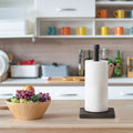 An industrial wind black kitchen countertop paper towel rack, kitchen practical simple style countertop paper towel rack