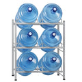 3-Tier Heavy Duty Steel Water Jug Storage Rack (Holds Six 5-Gallon Bottles)