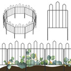 10 Pcs Decorative Garden Fences, 22''H x 10'L, Garden Fence Edging, Animal Barrier Fence, Flower Bed Fence, for Outdoor Patio Garden