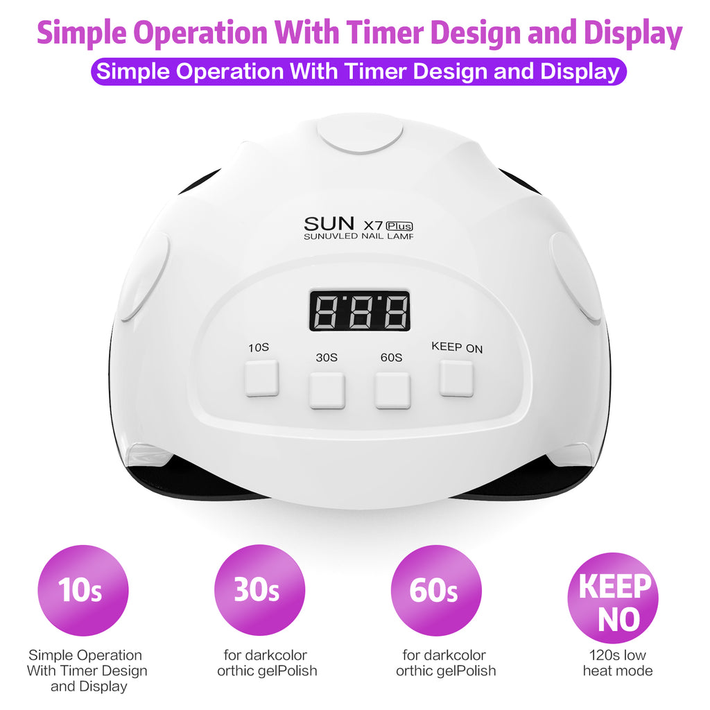 LED NAIL LAMP 90W- FASTER DRYING YOUR NAILS AND SAVE YOU MORE TIME! FOR HOME AND SOLON USE