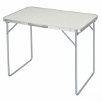 31.5 Inch Folding Camping Table - Portable Heavy-Duty Aluminum Table with Handle, Foldable Utility Table for Indoor & Outdoor, Picnic, Party & Dining