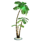 6FT Lighted Palm Tree - LED Artificial Faux Tree Lights for Outdoor Patio & Bar Decor w/ 8 Modes