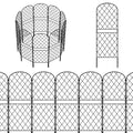 Decorative Garden Fence 10 Pack, 37. 5in(H) x 10ft(L) Animal Barrier Fence, Rustproof Metal Fencing for Yard, Dog Rabbits Wire Section Garden Edging Border for Yard Patio Garden, Arched