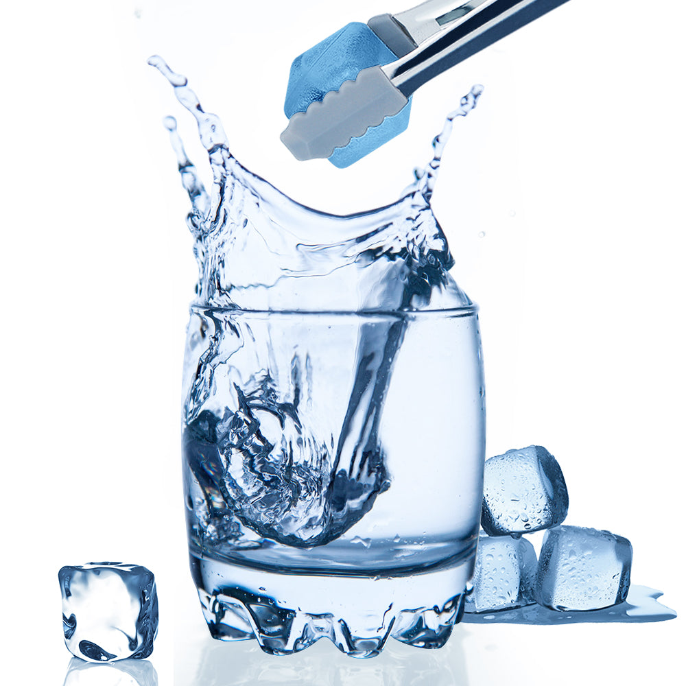 Reusable Ice Cubes 30 Count BPA Free Cooling Ice Squares, Reusable Freezer Ice for Cocktail Whiskey Drinks