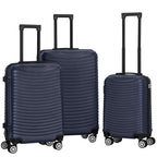 3 pcs Suitcase Set Multi-color Available, Large Capacity Portable ABS Luggage with Spinner Wheels and Combination Lock, Lightweight Luggage Set for Outdoor Travel and Business Trip