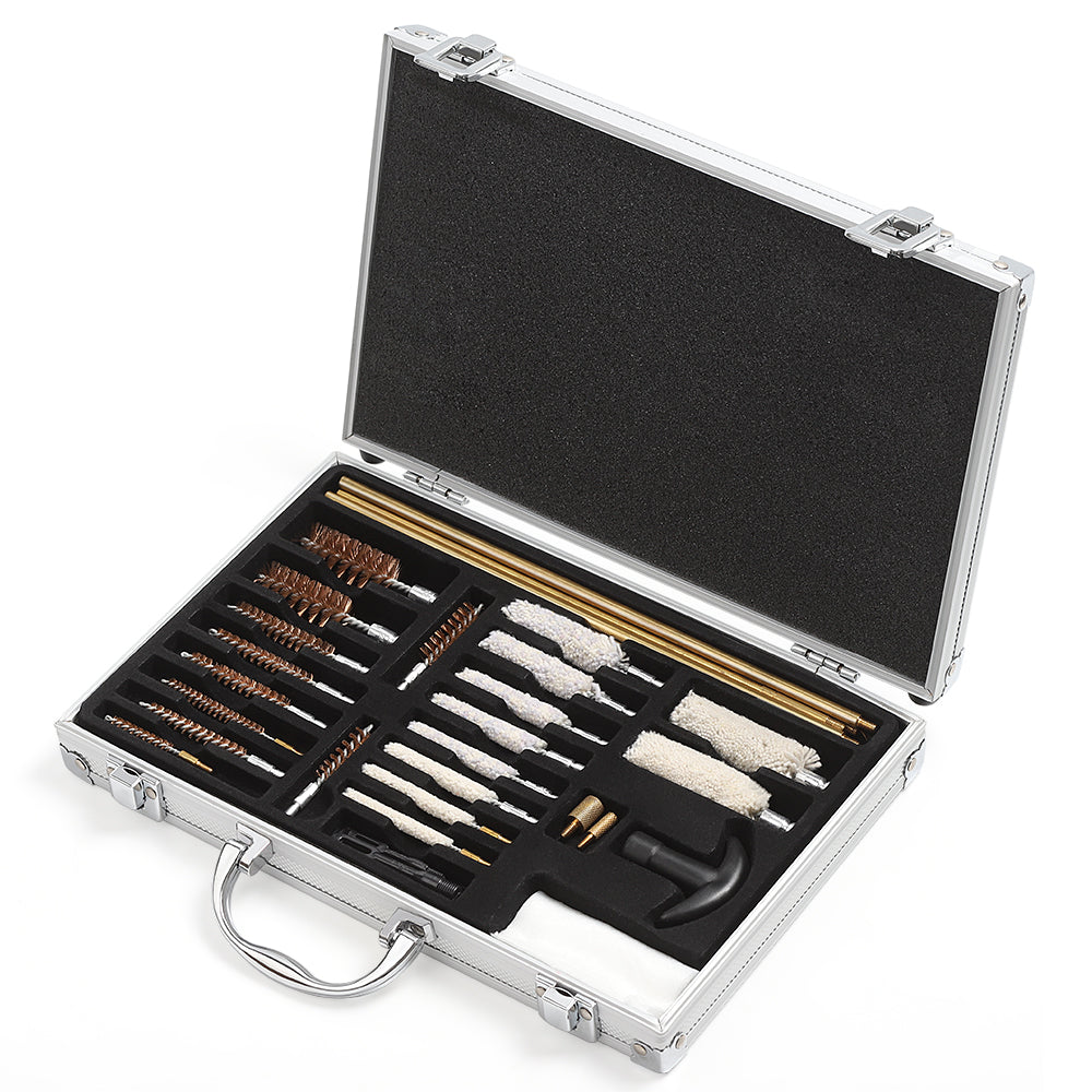 Universal Firearm Maintenance Set - Versatile Brush Collection for Rifles, Pistols, and Shotguns with Portable Storage Case