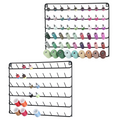 2-Pack 54-Spool Thread Holder Wall Mount - Embroidery Spool Organizer Rack