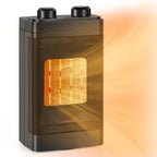 1500W Oscillating Ceramic Room Heater with Adjustable Thermostat and Safety Features for Home or Office