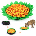 Interactive Canine Enrichment Mat - Stimulates Instinctual Foraging, Slow Feeder Puzzle, and Nosework Training Pad for Small Pets
