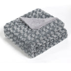 Throw Blanket Grey Rose Pattern Floral Design Soft Cozy Blanket Gift for Girls Bedroom Sofa Couch Chair Bed 40x60/60x80 inch, Fuzzy Cozy Lightweight for All Season, Tie-dye Grey/Pink