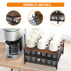 Urban Brew 72-Pod Coffee Drawer | Dual-Layer Sliding Organizer for K-Cups