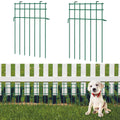 25 Pack Garden Animal Barrier Fence, 17in(H) x 27ft(L) Decorative Garden Ground Stakes Fence, Rustproof Metal Fencing for Yard, Dog Rabbits Wire Section Garde